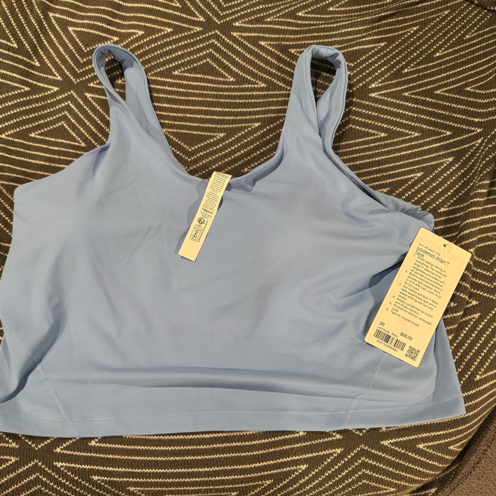 lululemon athletica Light Blue Tank Top